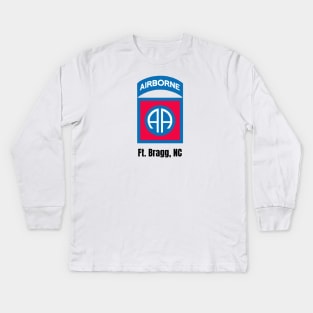 82nd Airborne Ft Bragg Kids Long Sleeve T-Shirt